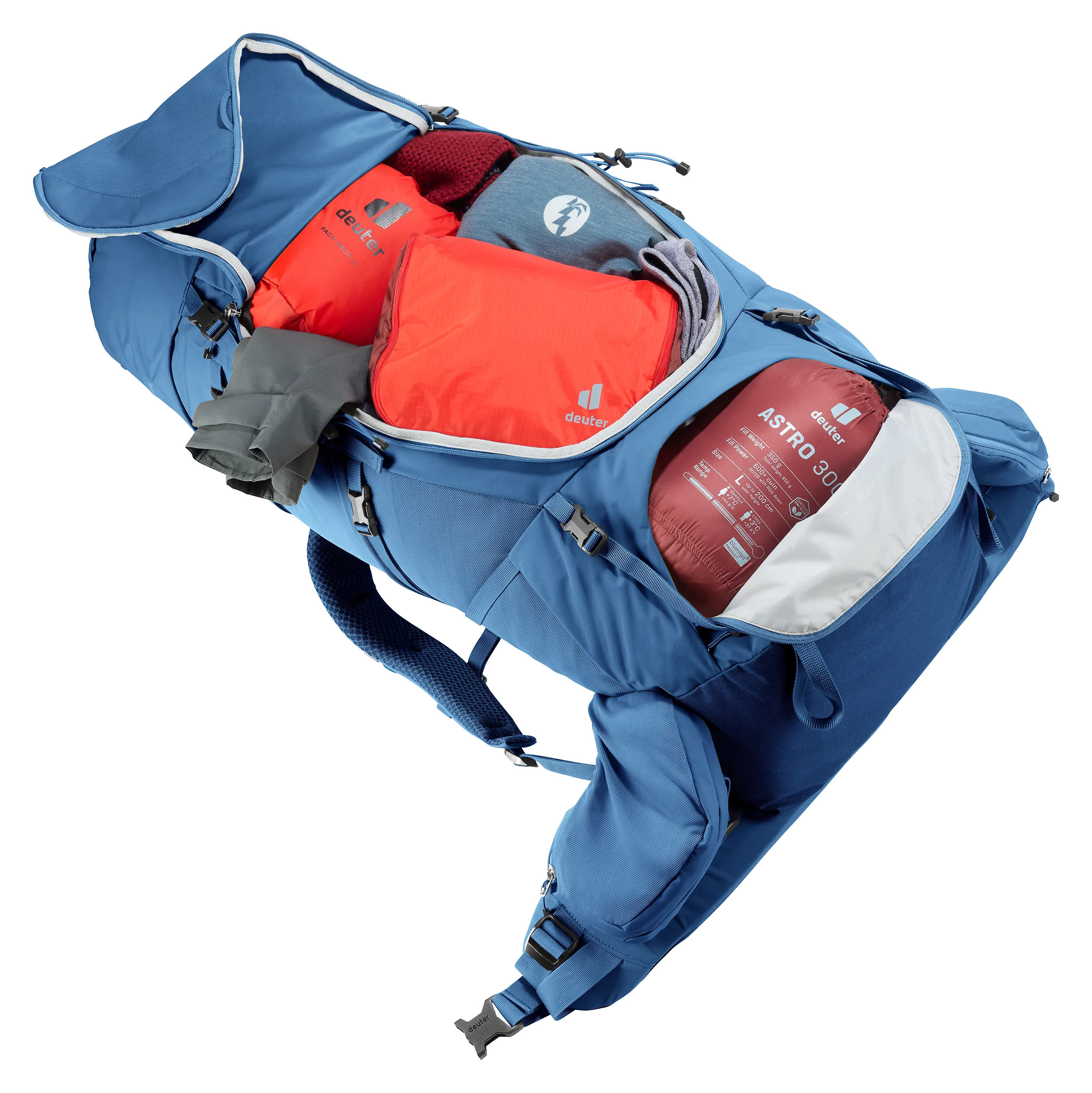 Aircontact Core 60+10 - Backpacking packs - baltic nightblue