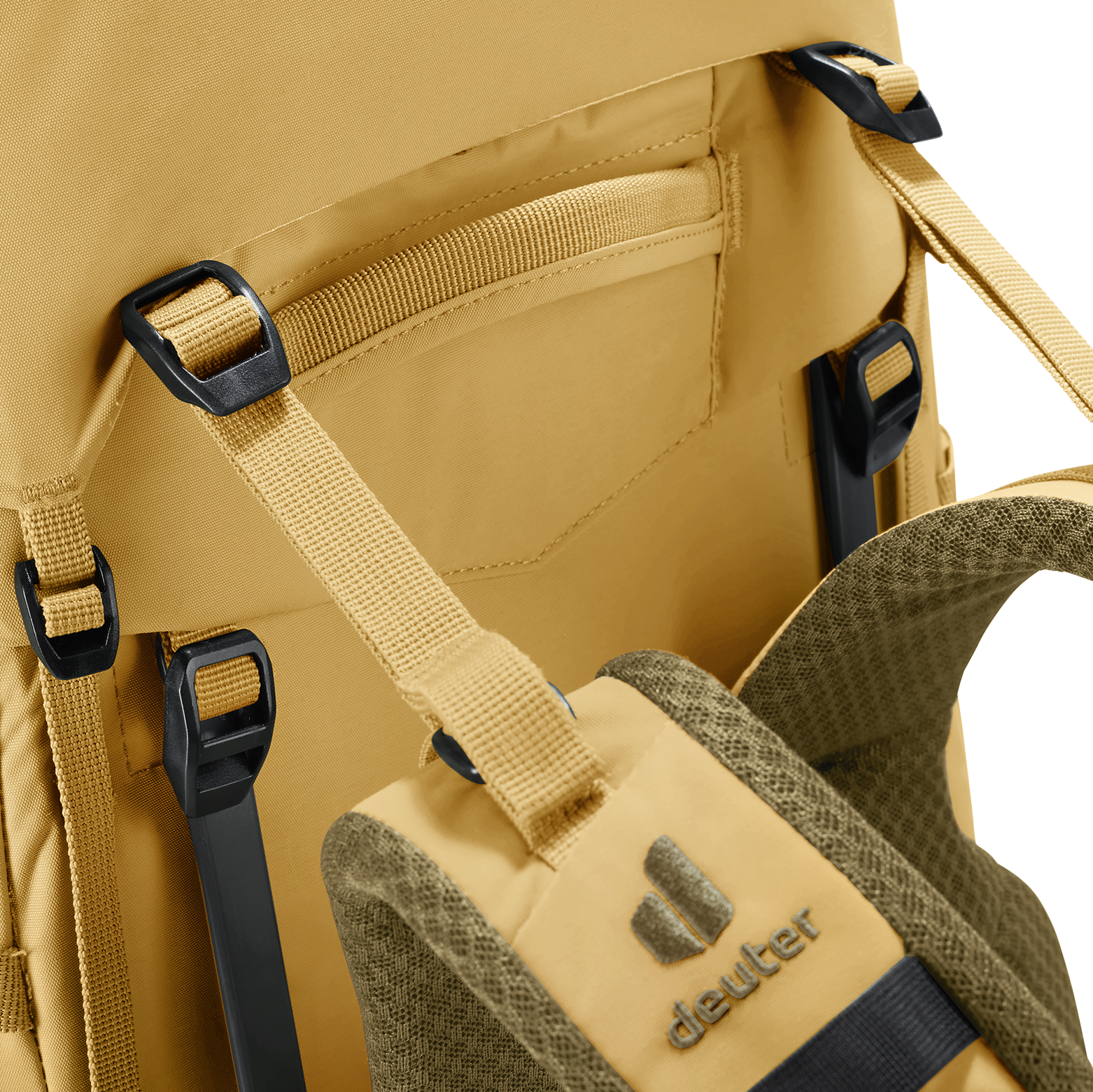 backpack, shoulder strap, chest strap, padded back, durable fabric, backpack, strap, buckles, padded, tan