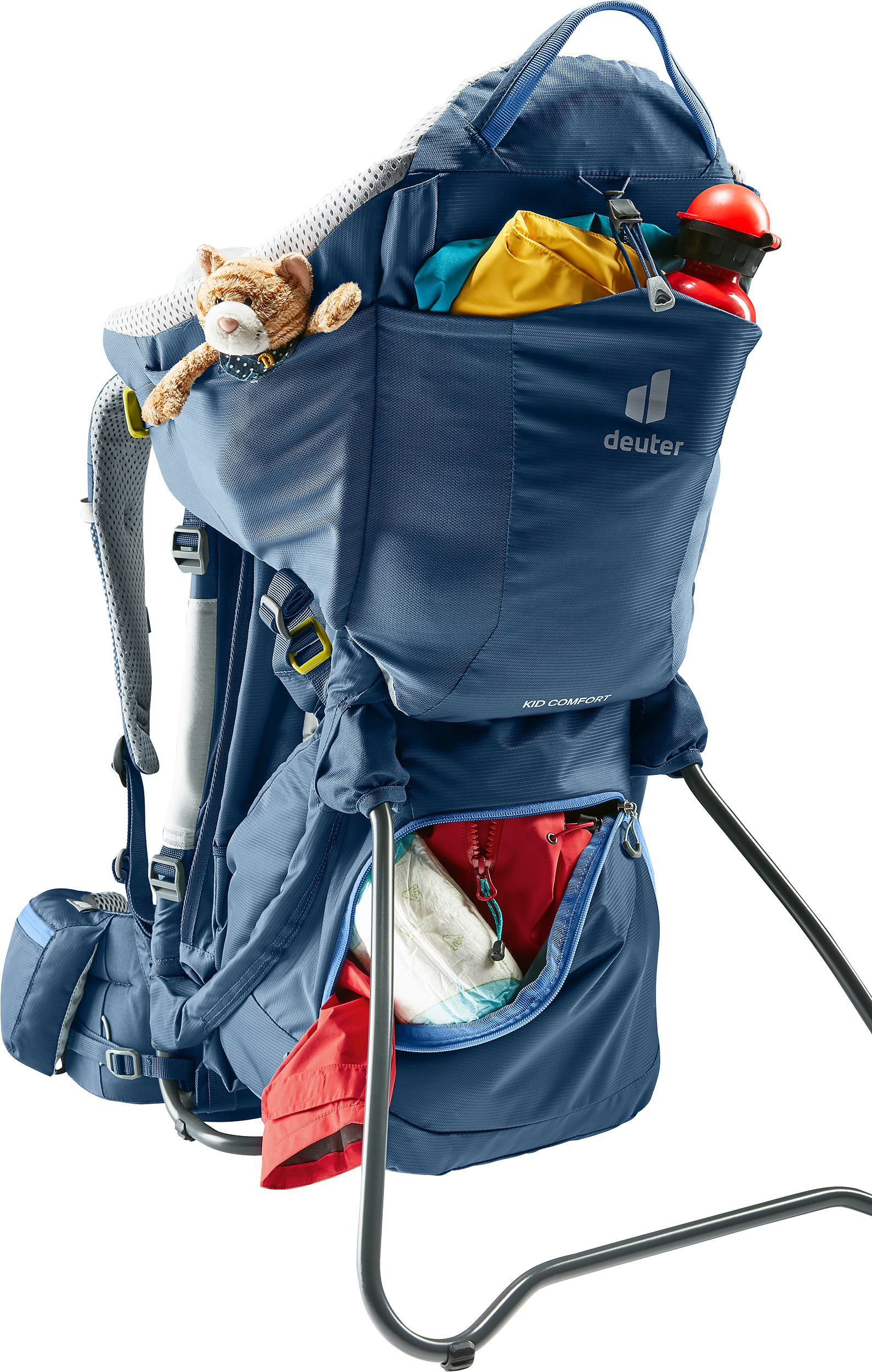 Kid Comfort backpack, kid backpack, hiking, blue backpack, starter kit