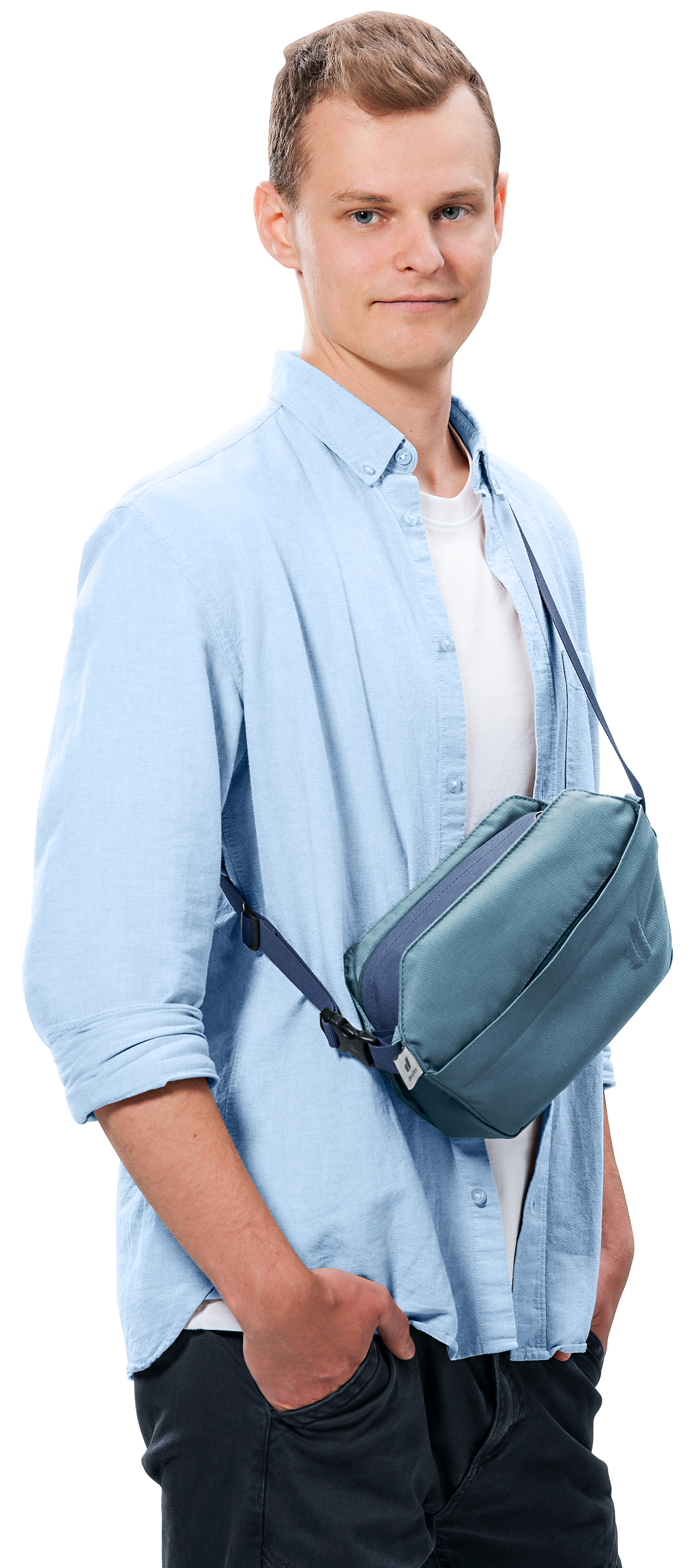 Passway 2 crossbody bag, slim bag, blue bag, strap bag, messenger style