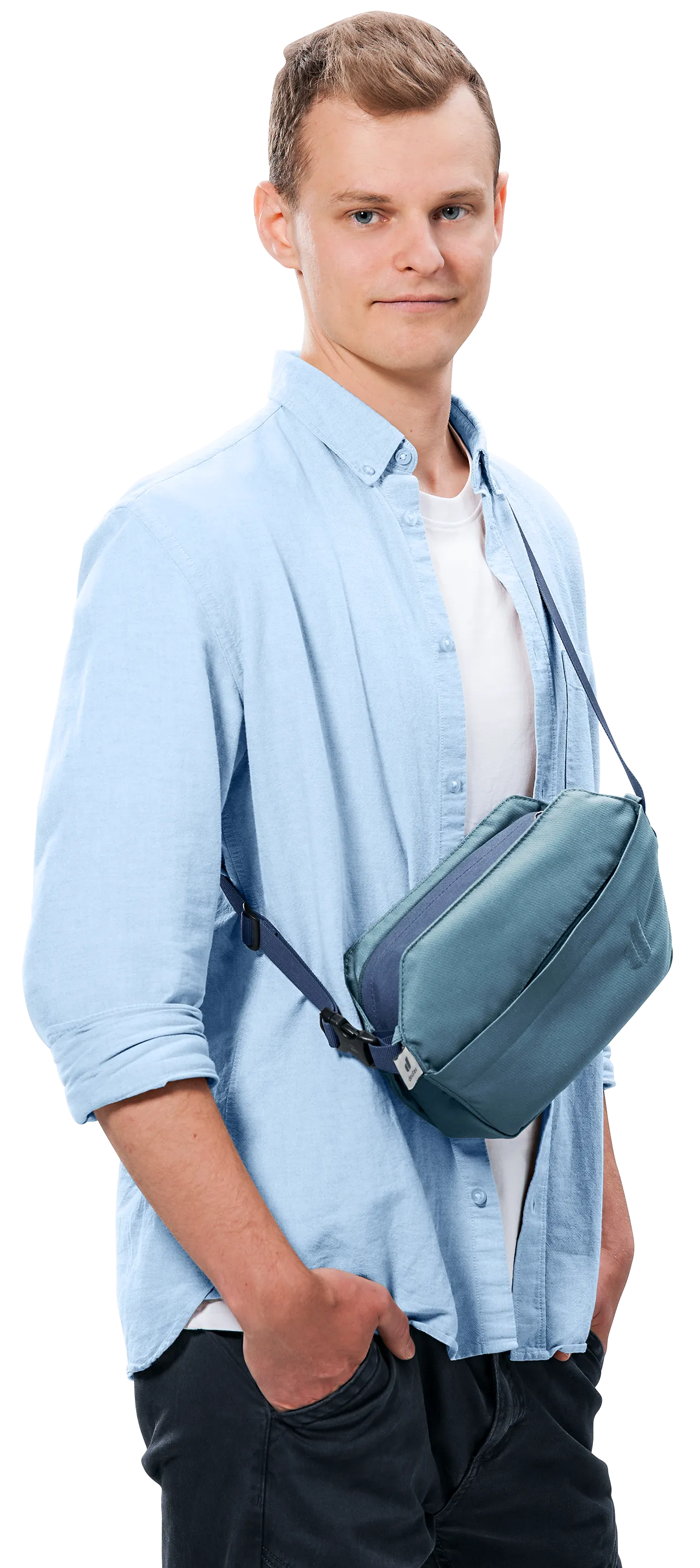 crossbody bag, slim bag, blue bag, strap bag, messenger style
