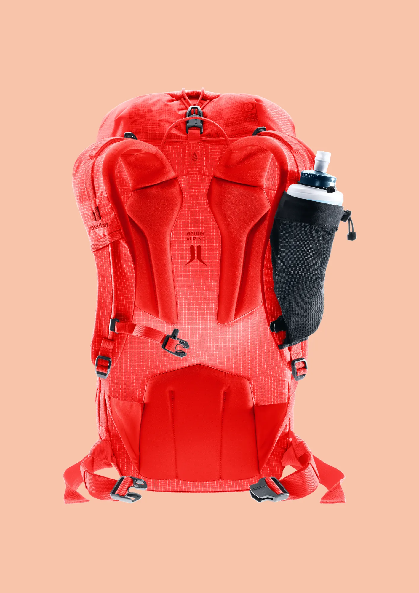 guidelite-1 backpack, hydration pack, red, outdoor, alpine