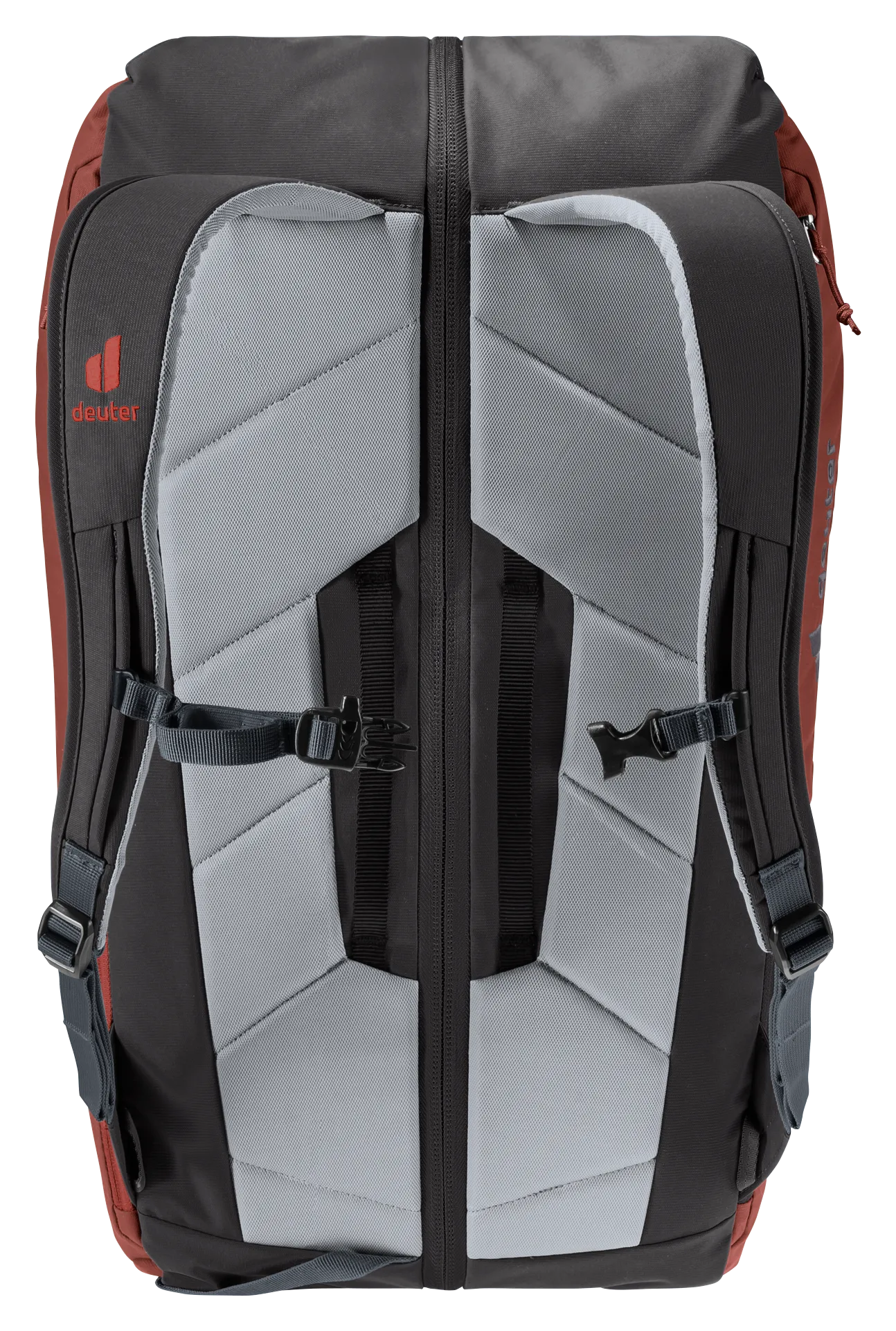 Bag, Backpack, backpack, shoulder straps, gray padding, zippers, brand logo