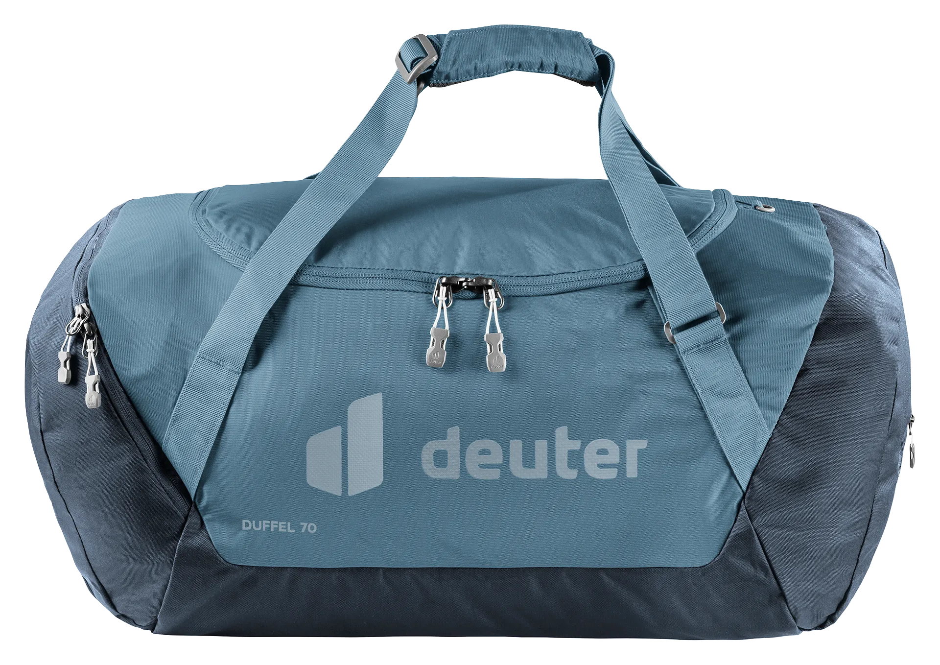Accessories, Bag, Handbag, Baggage, Tote Bag, duffel bag, travel bag, blue bag, zippered pockets, shoulder strap