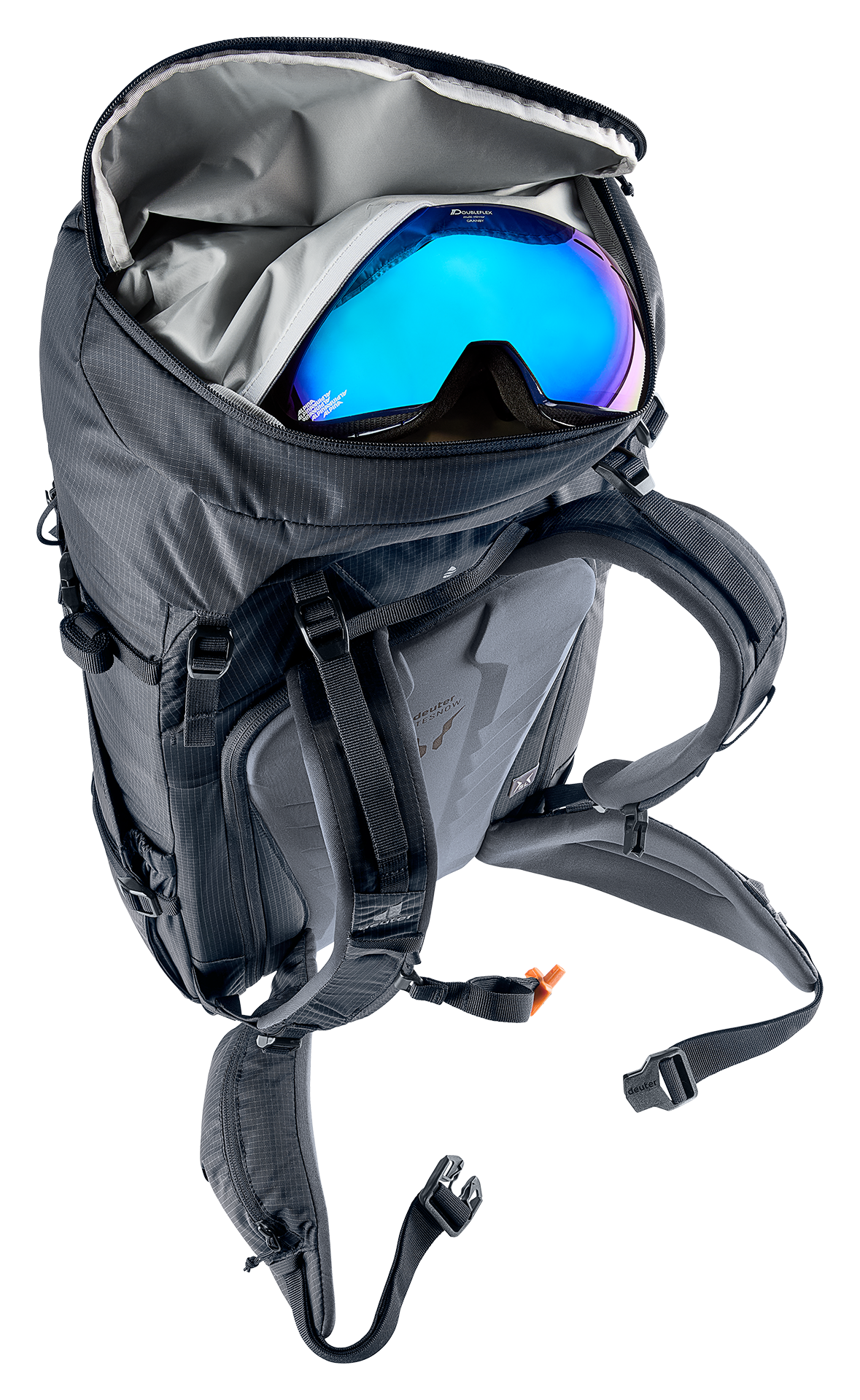 backpack, daypack, hiking, goggles, helmet-compatible