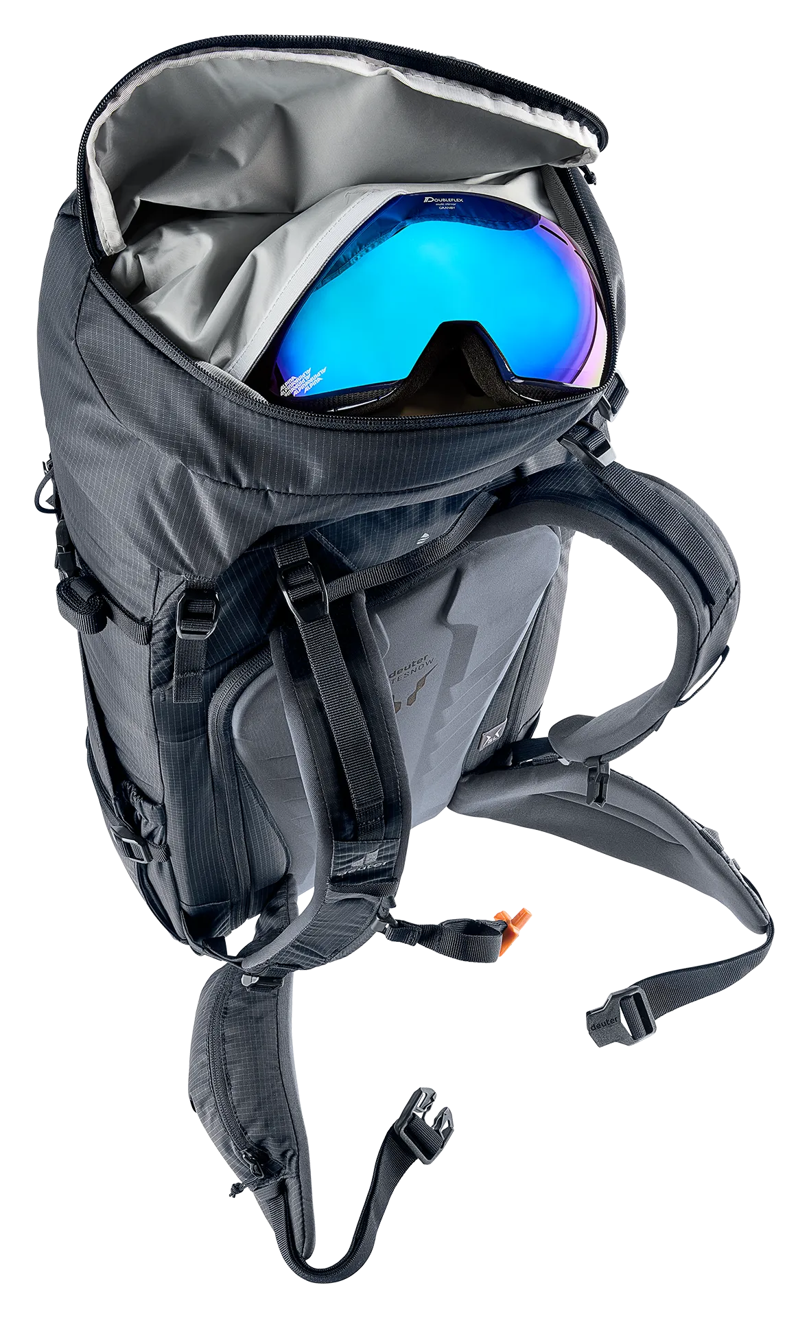 backpack, daypack, hiking, goggles, helmet-compatible