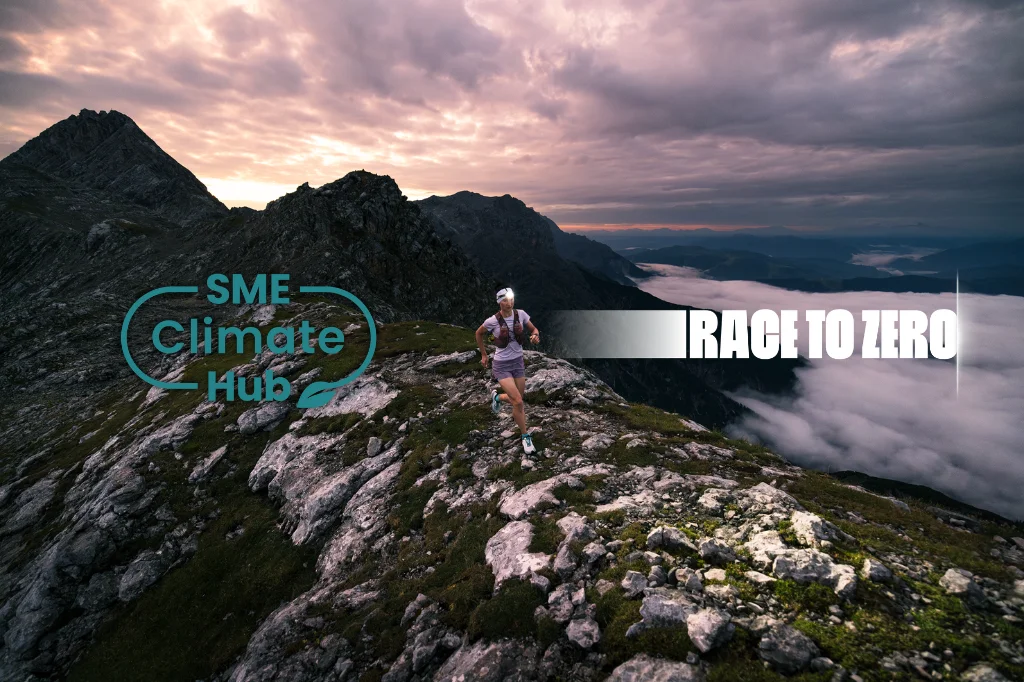 mountain, rocky terrain, hiker, sunrise, clouds